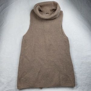 Free People brown knit turtleneck tunic top!